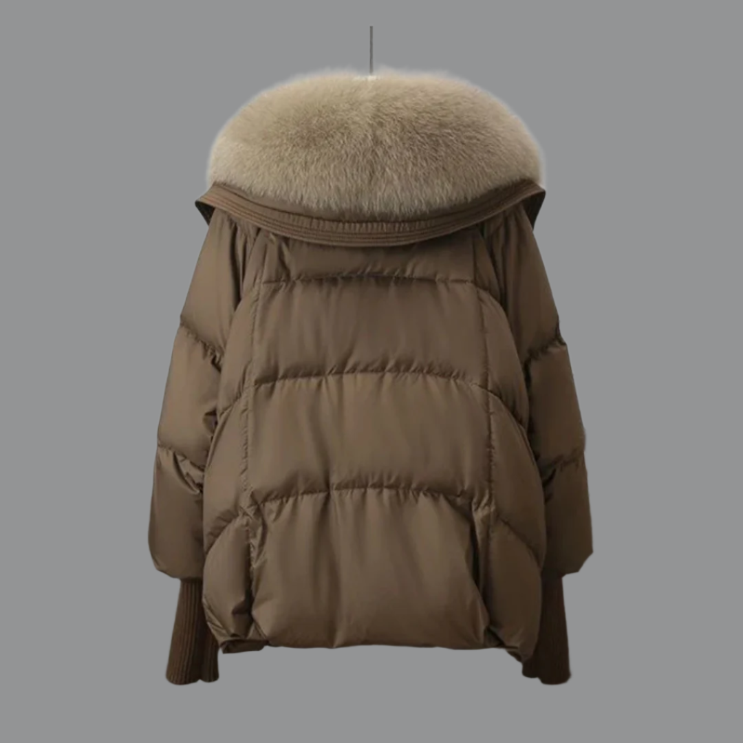 Kiran | Luxe Winter Puffer Jacket with Elegant Fur Collar