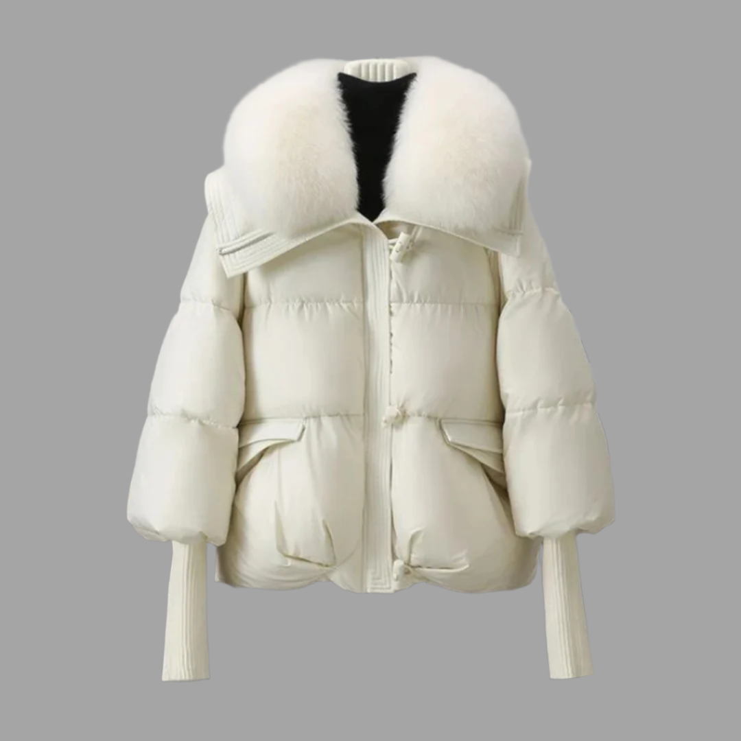 Kiran | Luxe Winter Puffer Jacket with Elegant Fur Collar