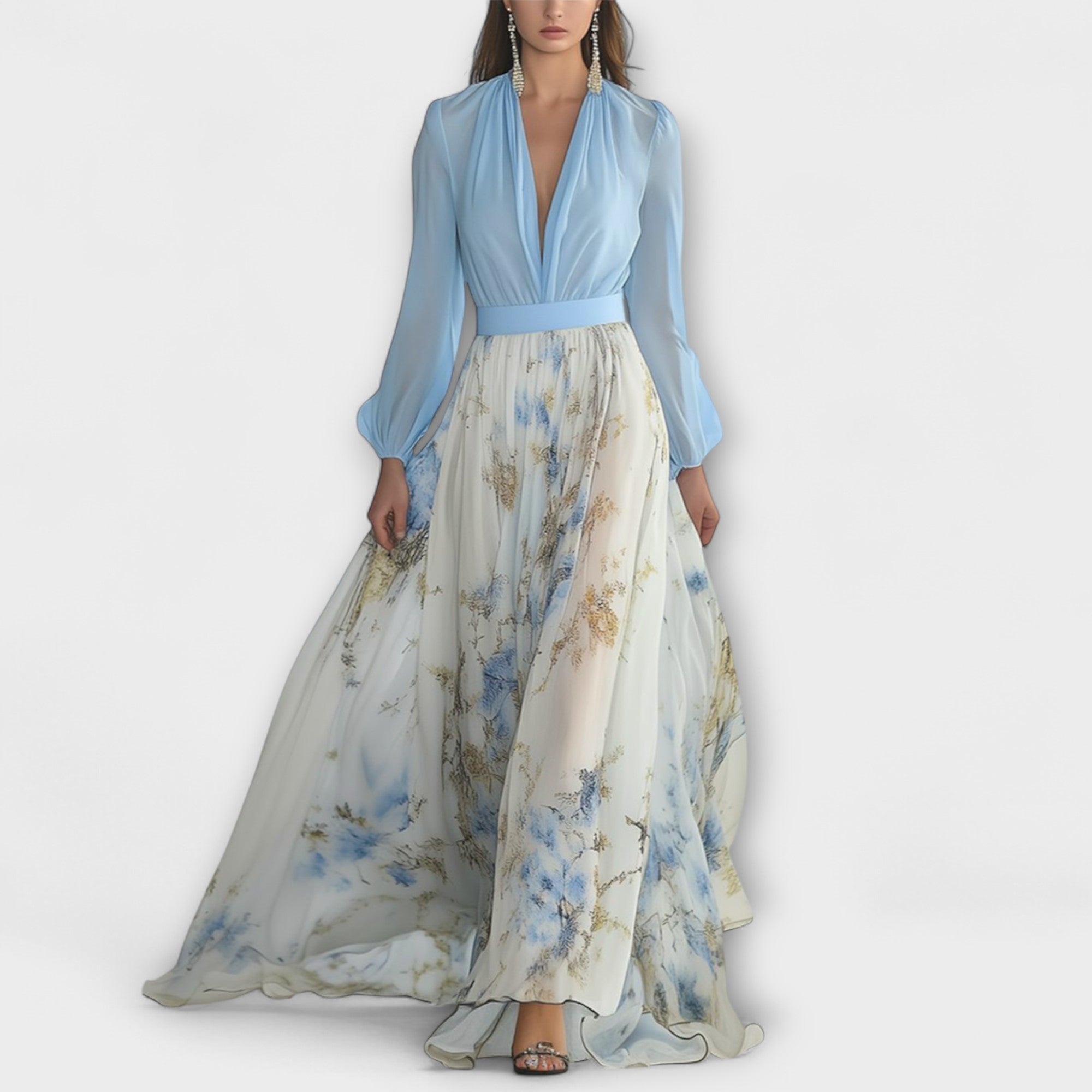 Harper | Sparkling Floral Maxi Dress