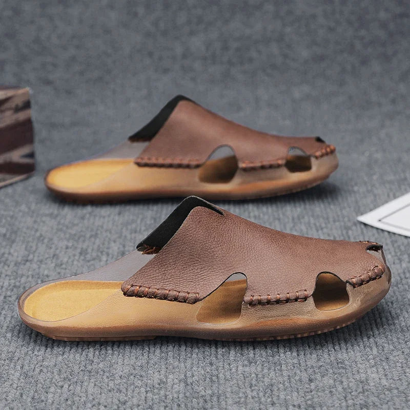 Brock | Orthopedic Leather Sandals