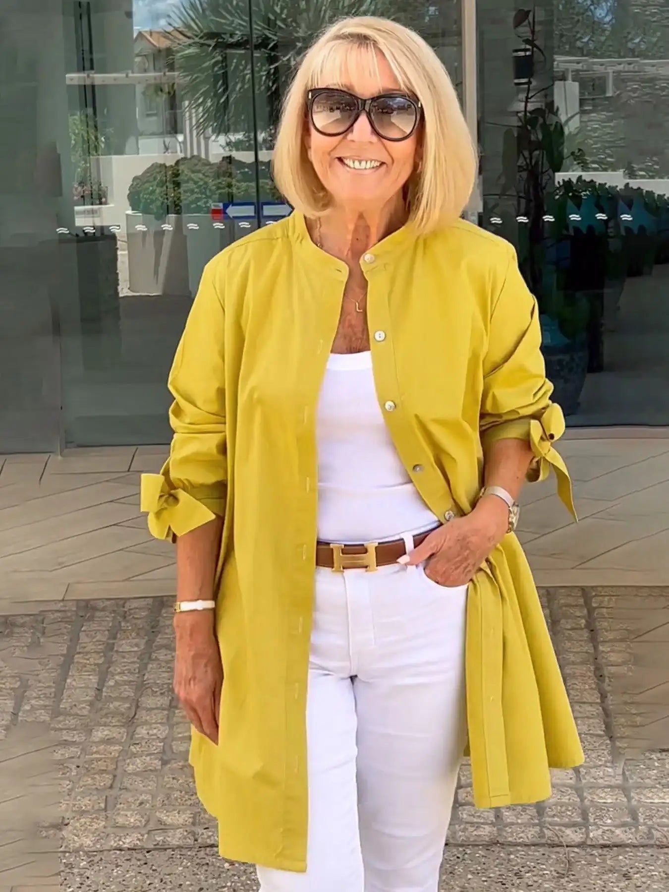 Linda | Drape Blouse – Effortless Elegance for Real Women