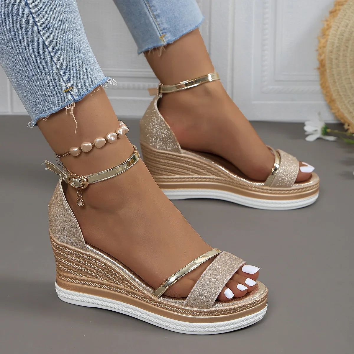 Keira | Orthopedic Radiant Wedge Sandals