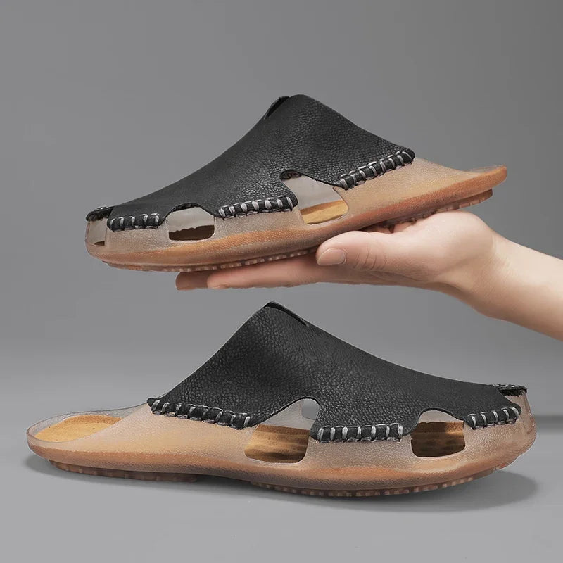 Brock | Orthopedic Leather Sandals