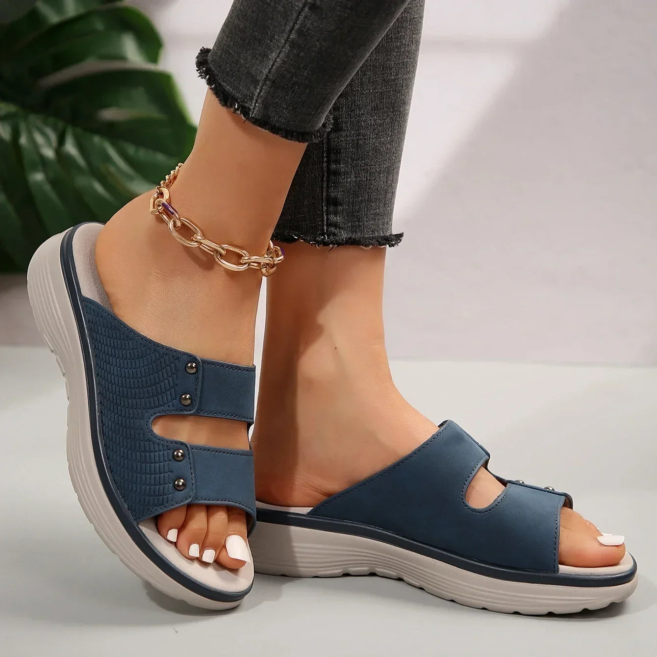 Piper | Orthopedic Retro Open-Toe Sandals