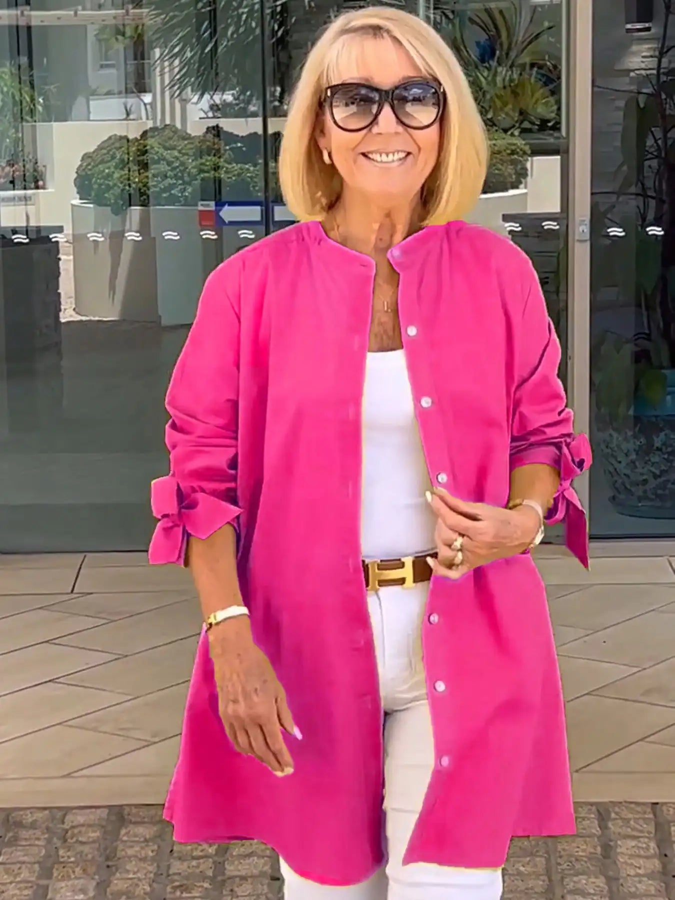 Linda | Drape Blouse – Effortless Elegance for Real Women