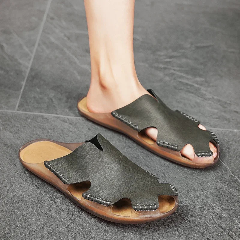 Brock | Orthopedic Leather Sandals