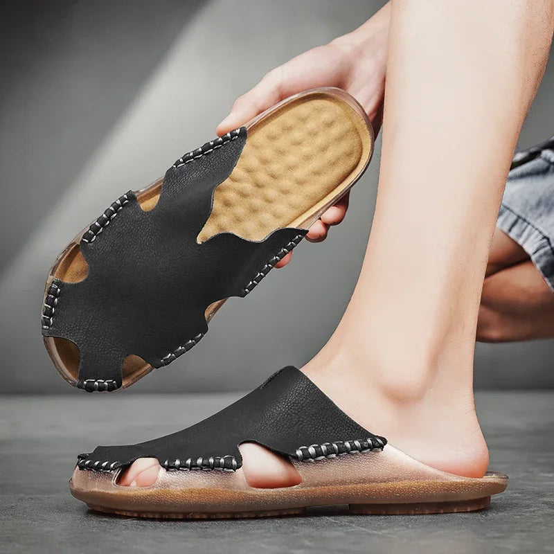 Brock | Orthopedic Leather Sandals
