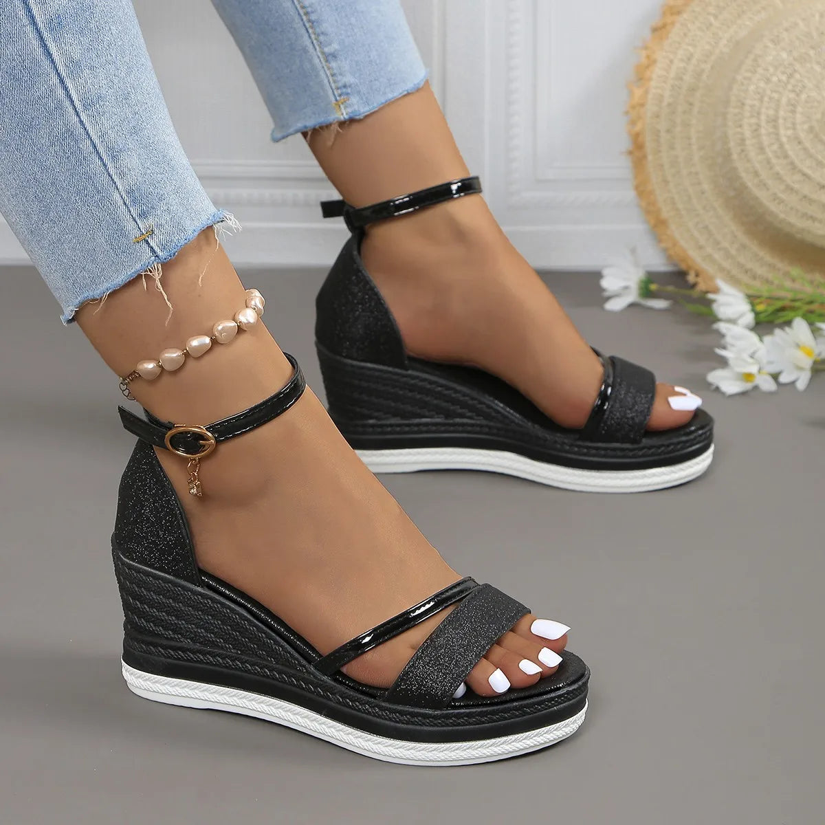 Keira | Orthopedic Radiant Wedge Sandals