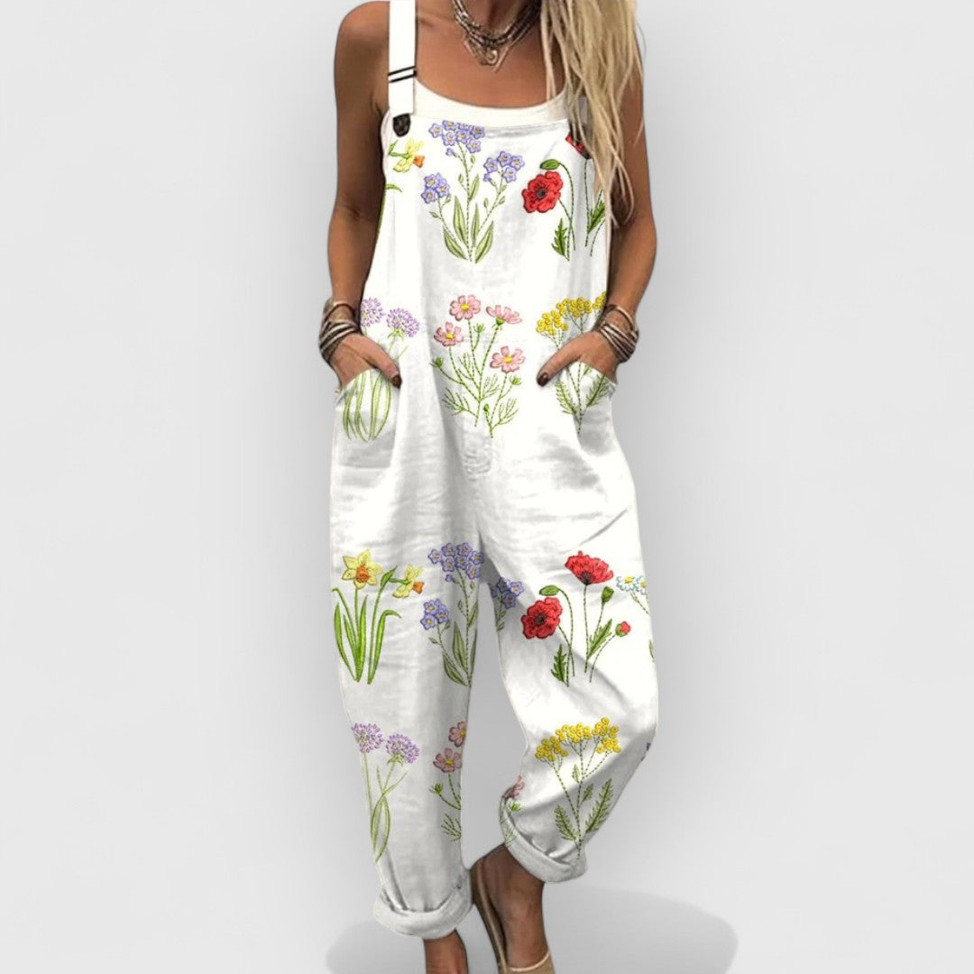 Belinda | Vintage floral handcrafted jumpsuit