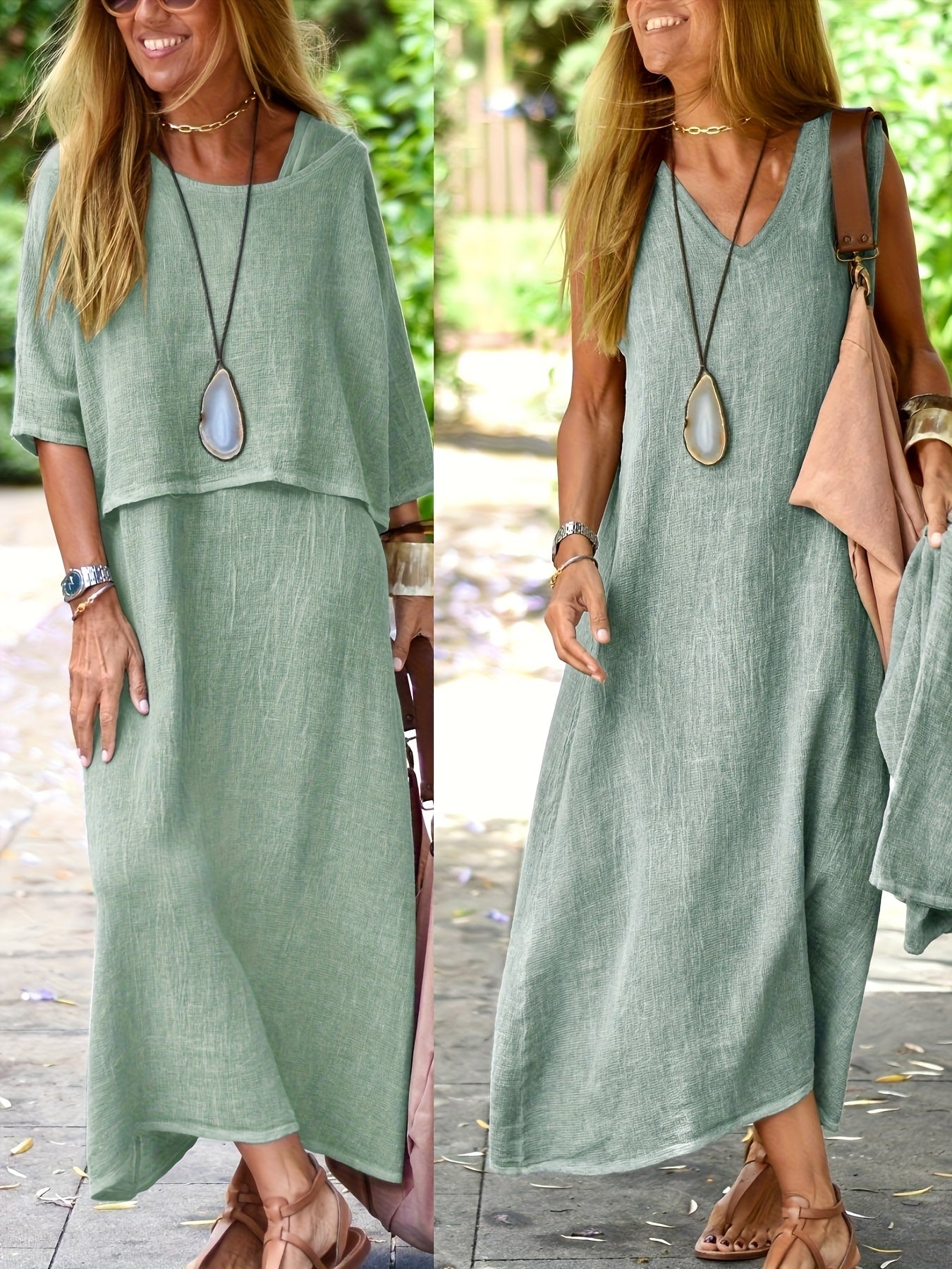 Emily™ | Lightweight blouse with half sleeves