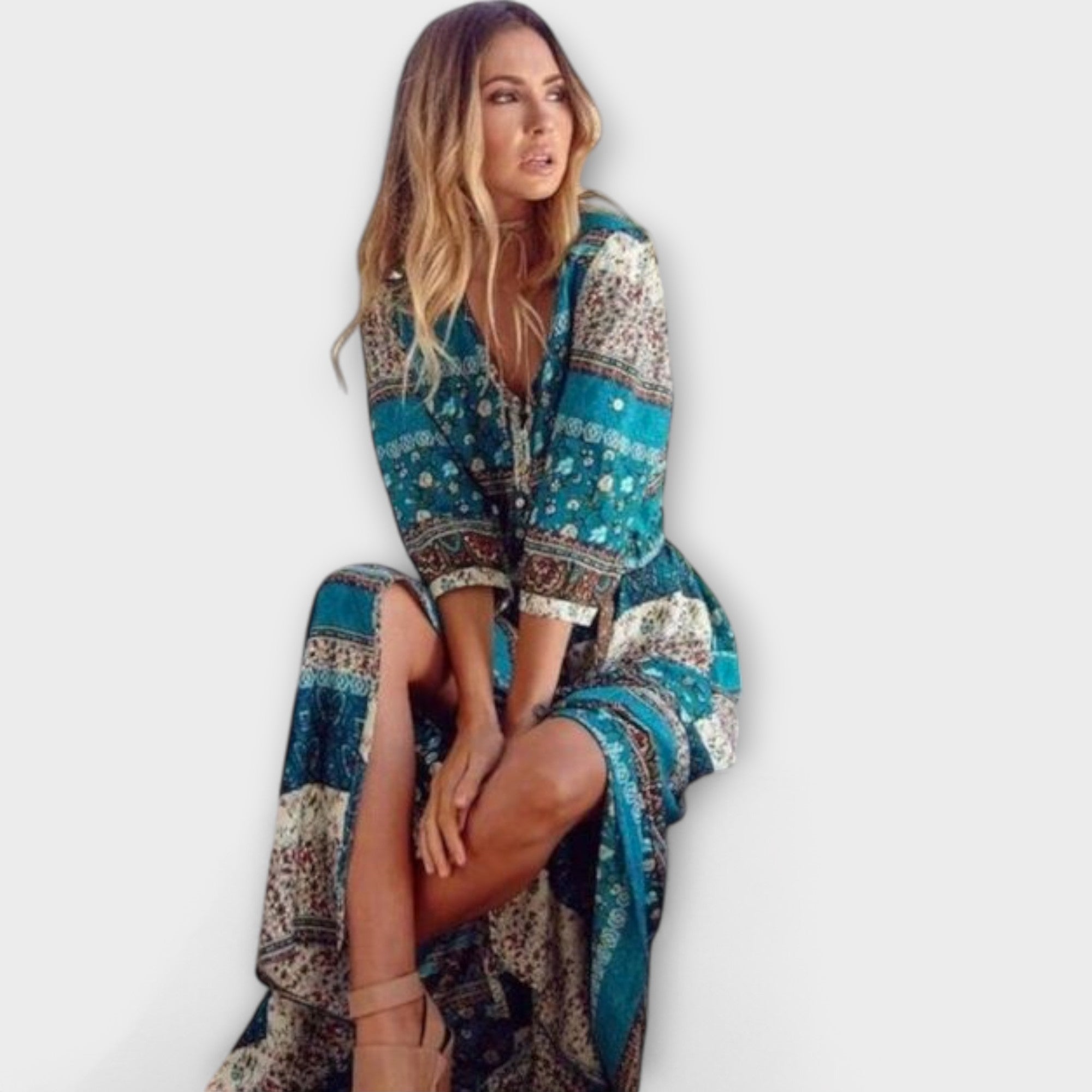 Cariba - Boho Midi Dress