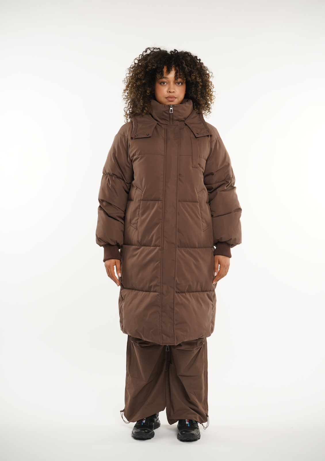 LUNA | HOODED LONG PUFFER JACKET