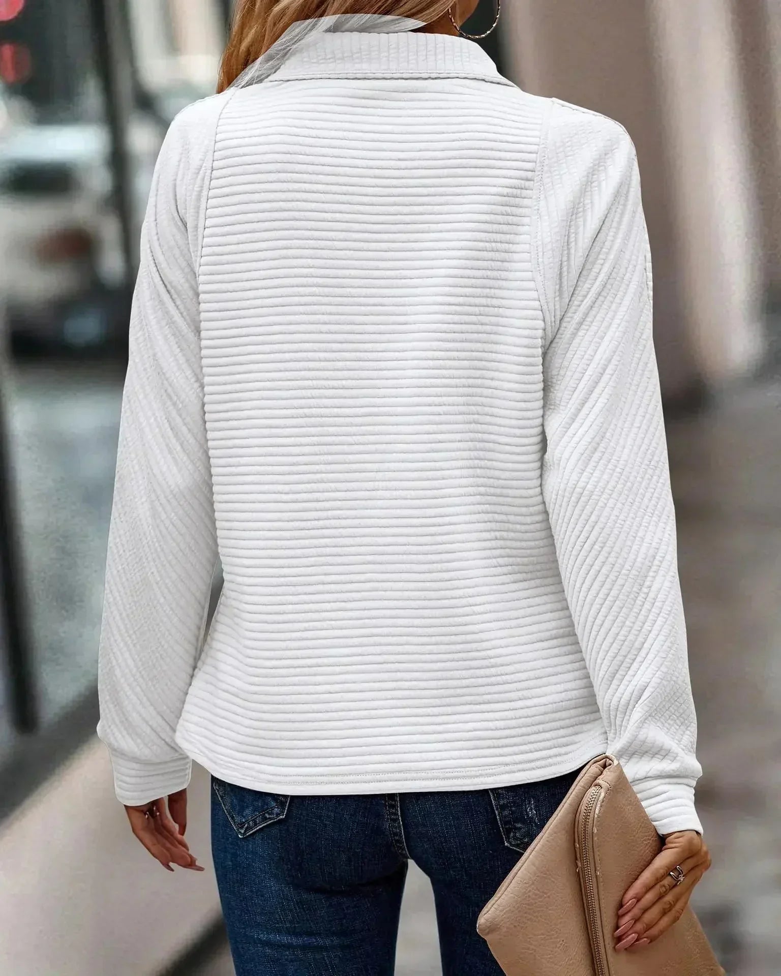 Elise | Elegant Zip-Up Sweater