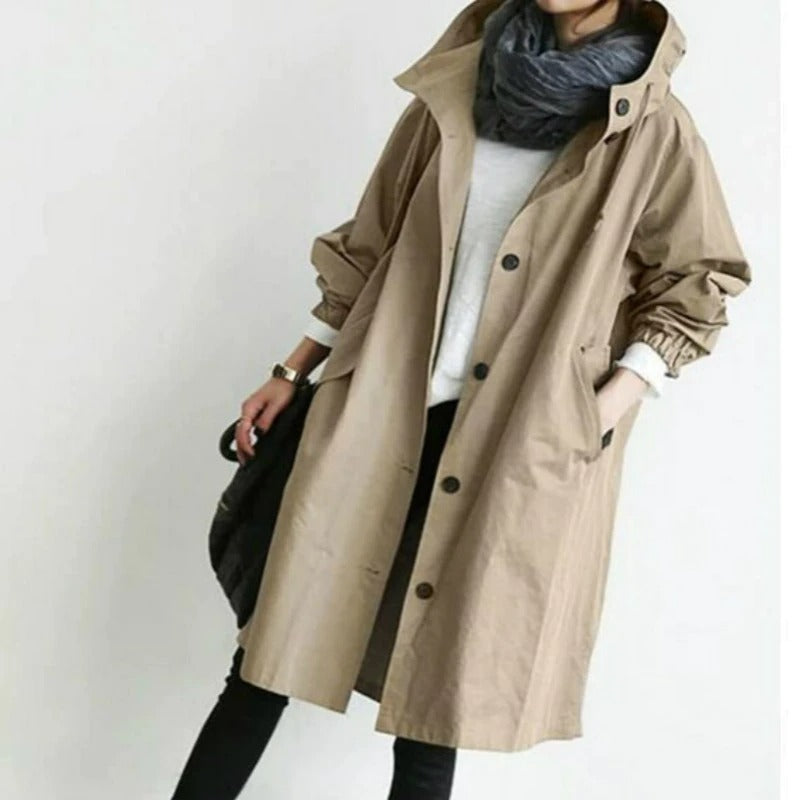 Elena | Hooded Trench Coat