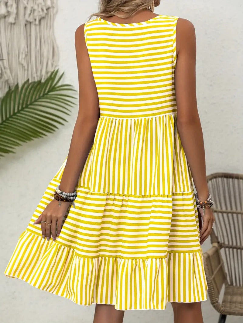 Lauren™ | Sleeveless Striped Sundress