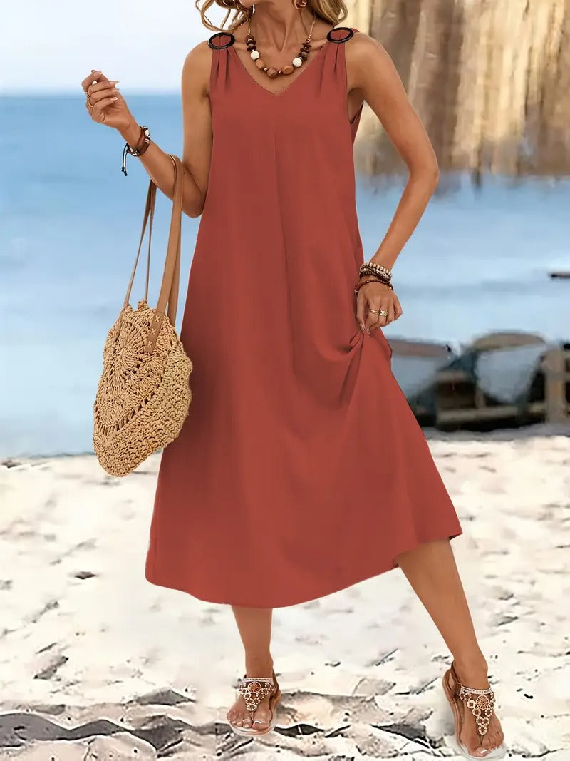 Olivia™ | Sleeveless Beach Dress