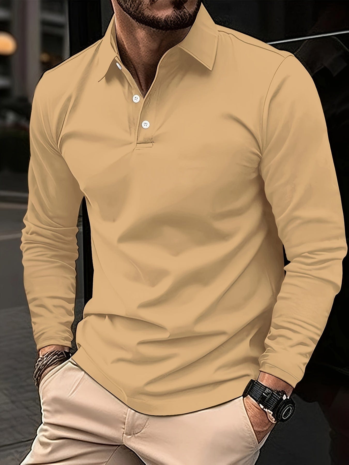 Preston | Long-Sleeved Polo Shirt