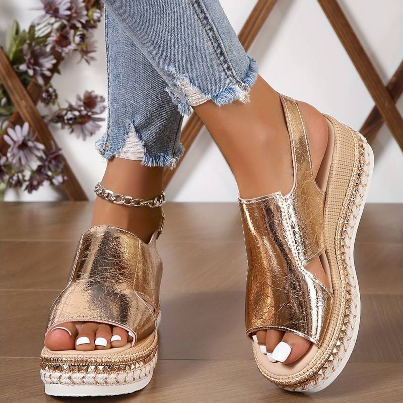 Vina | Orthopedic Shiny Sandals