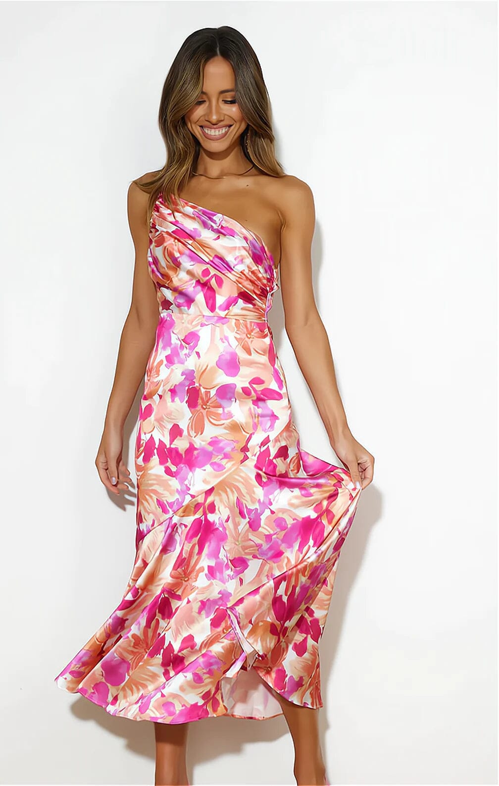 Triana - Long Printed Dress